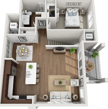 Floor Plan 1F | Seasons at Orchard Hills | Apartments in Oak Creek, WI Floor Plan 1F | Seasons at Orchard Hills | Apartments in Oak Creek, WI