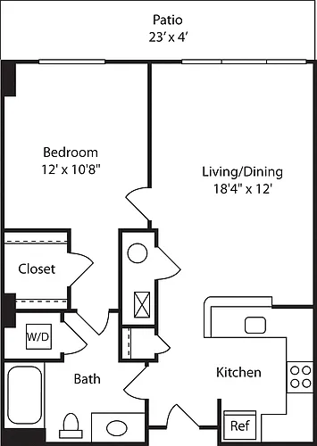 Floor plan B3 with Balcony Alt