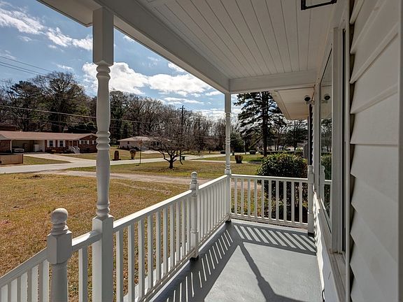 Spacious front porch