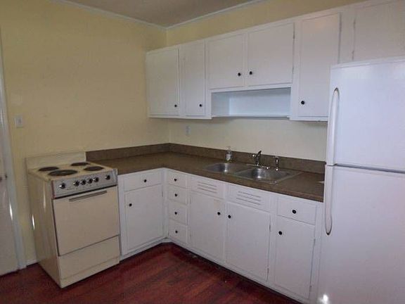 Kitchen with fridge