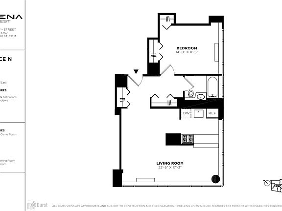 2nd image of 601 W 57th St APT 29N