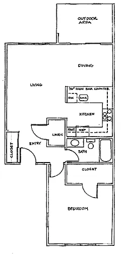 Floor plan Floorplan One Bedroom