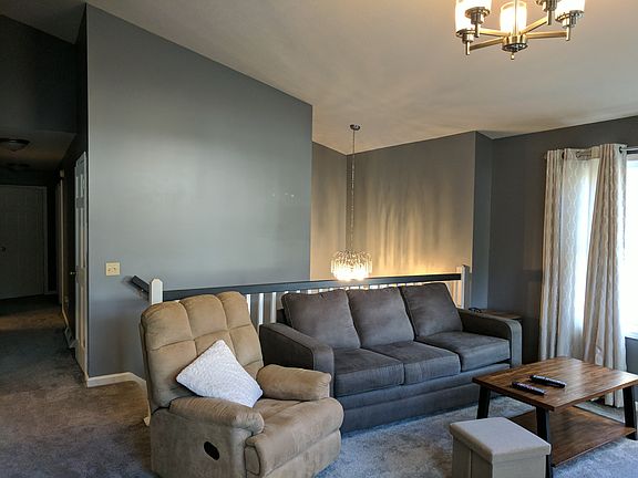 Living room and entry foyer