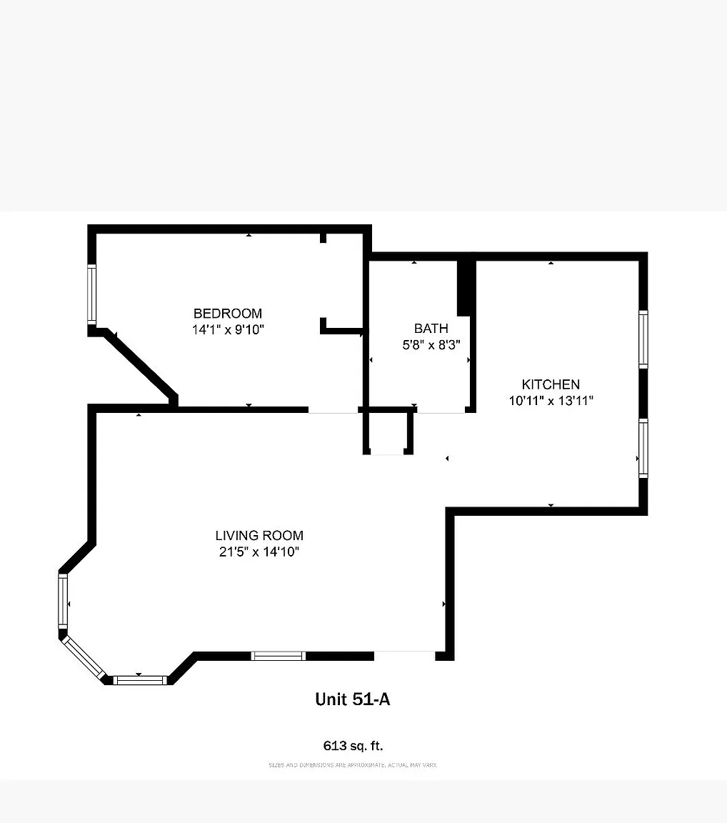 1 bed, 1.0 bath, 613 sqft, $1,299 — Photo 2