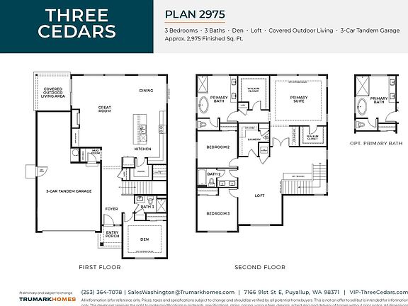 Three Cedars Plan 2975 Floor Plans