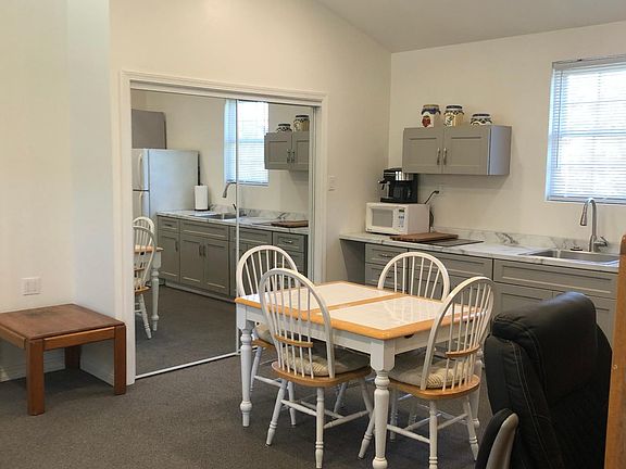 Double closet, furnished except for bed