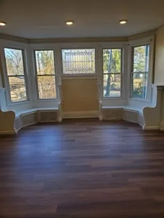 Living room with window seating