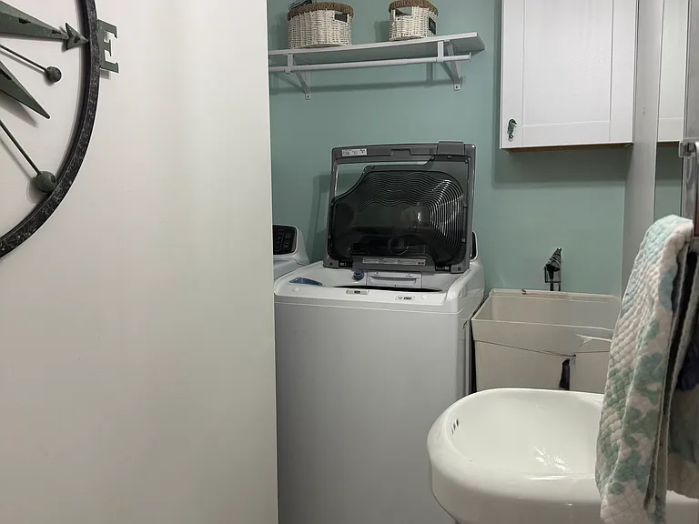 Washer and Dryer first floor