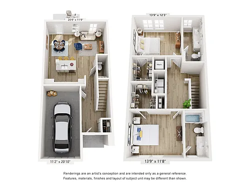 Floor plan Townhome E