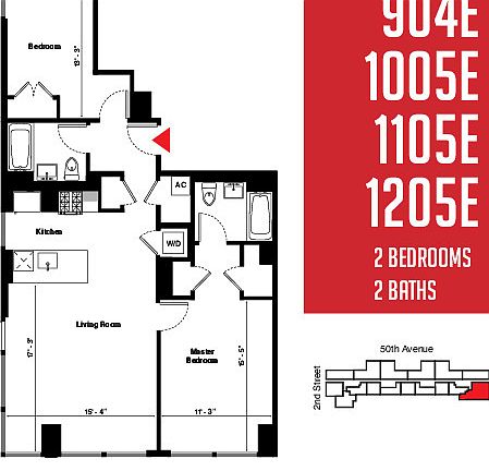 2nd image of 2-14 50th Ave APT 1005E