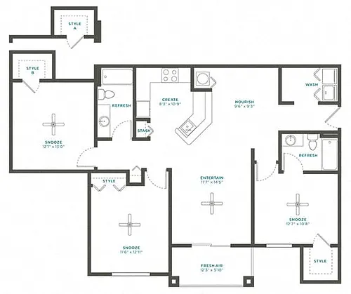 Floor plan 3A Renovation 2