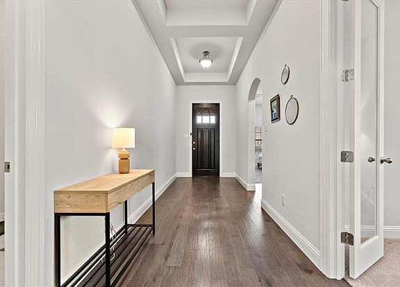 Entry with beautiful hardwood floors