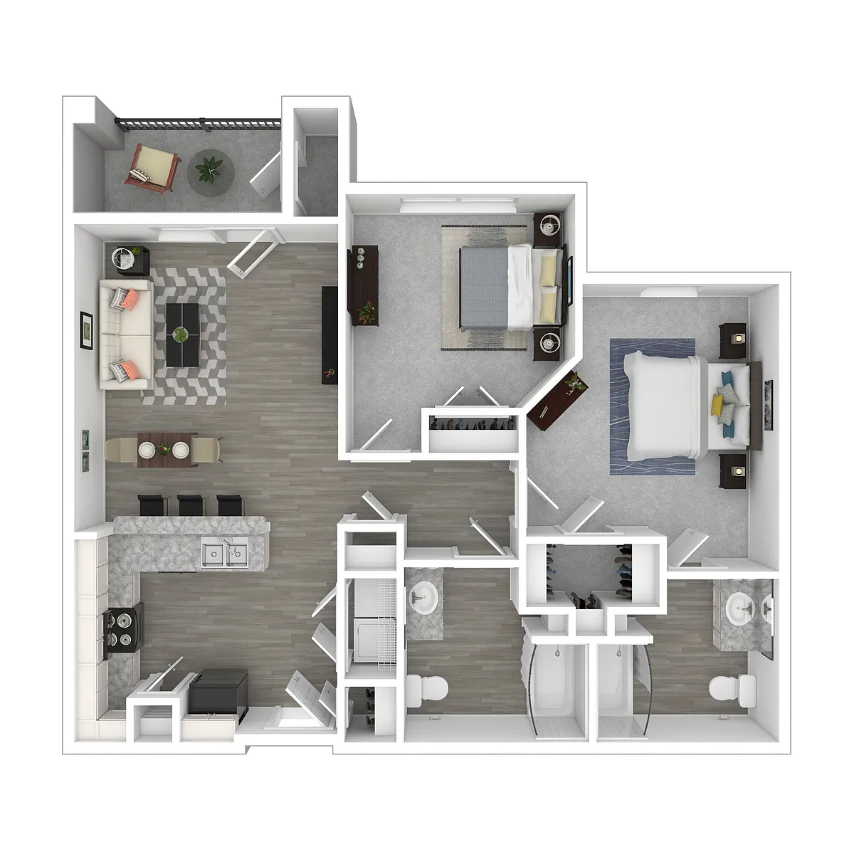 Floor plan The Oliver (60% Income Restrictions Apply)
