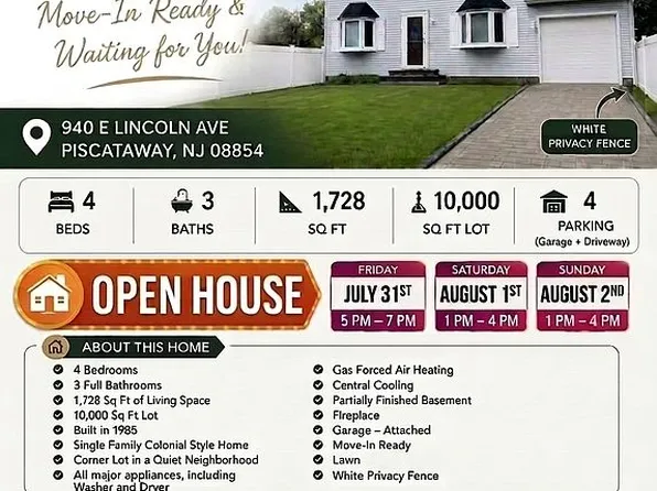 940 E Lincoln Ave, Piscataway, NJ 08854