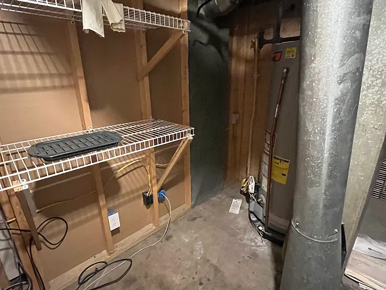 Storage Room with Furnace and Water Heater