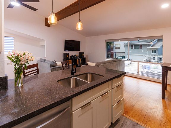 Open bar kitchen.