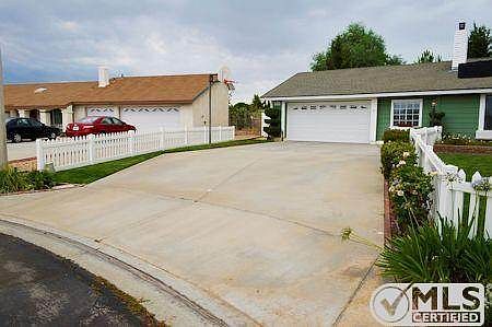 Wide angle driveway for plenty of parking