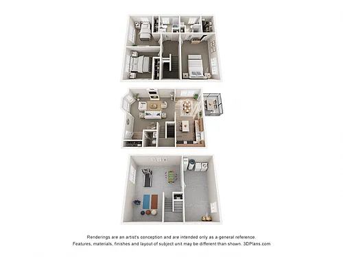 Floor plan Thornberry Townhome