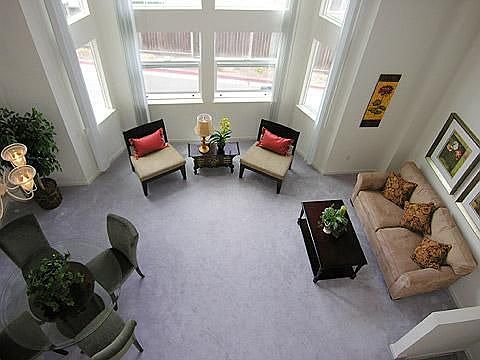 high vaulted ceiling