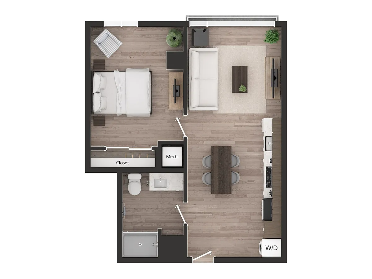 Floor plan 1BD1x