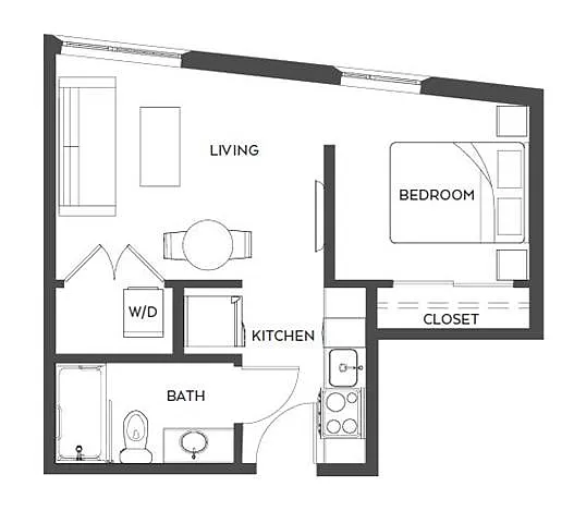 Floor plan North/1bed