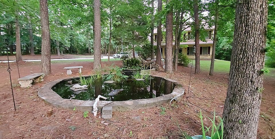 Koi Pond in Front Yard