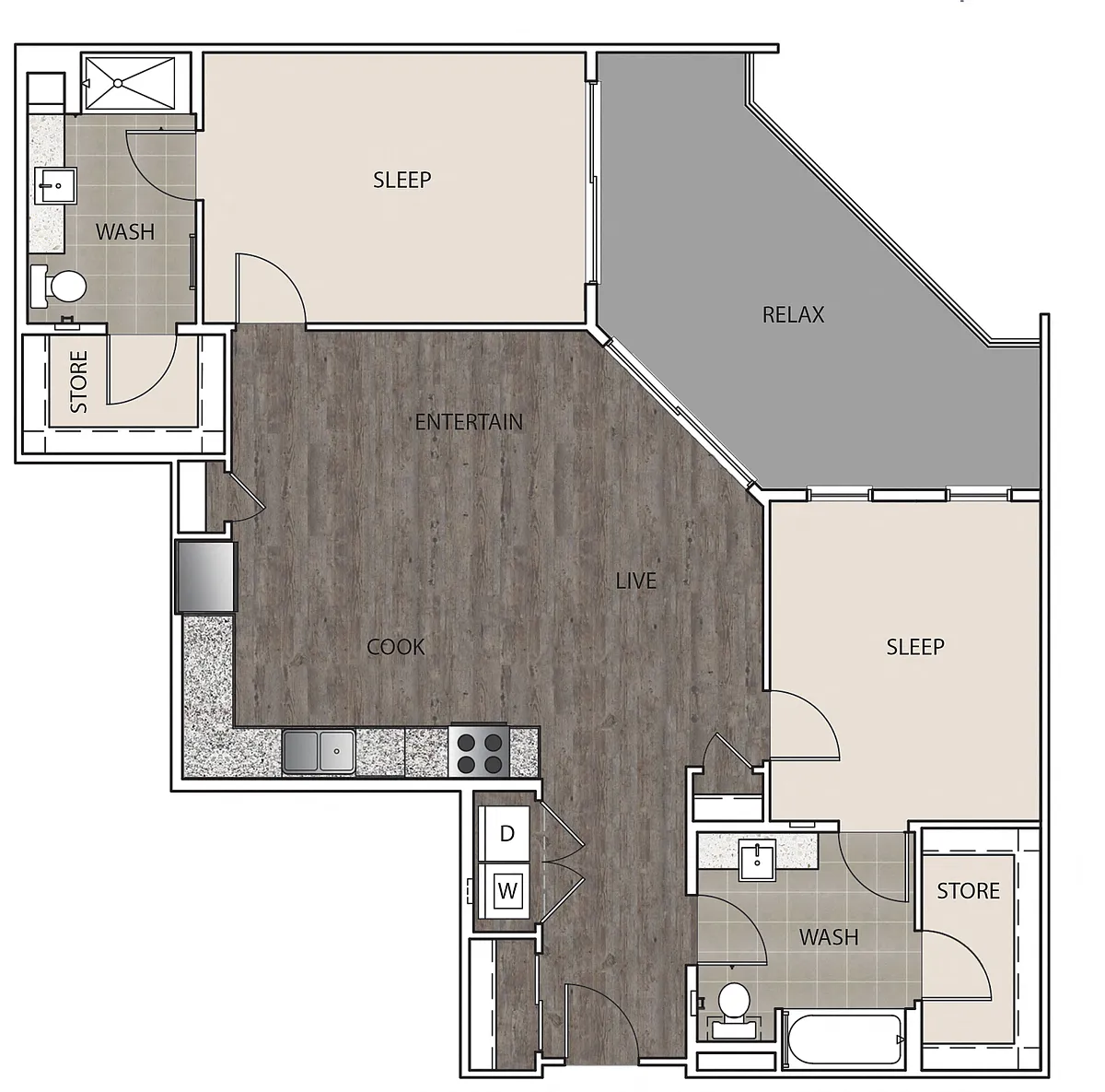 Floor plan 2E