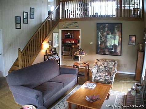 Living Room with open Loft above