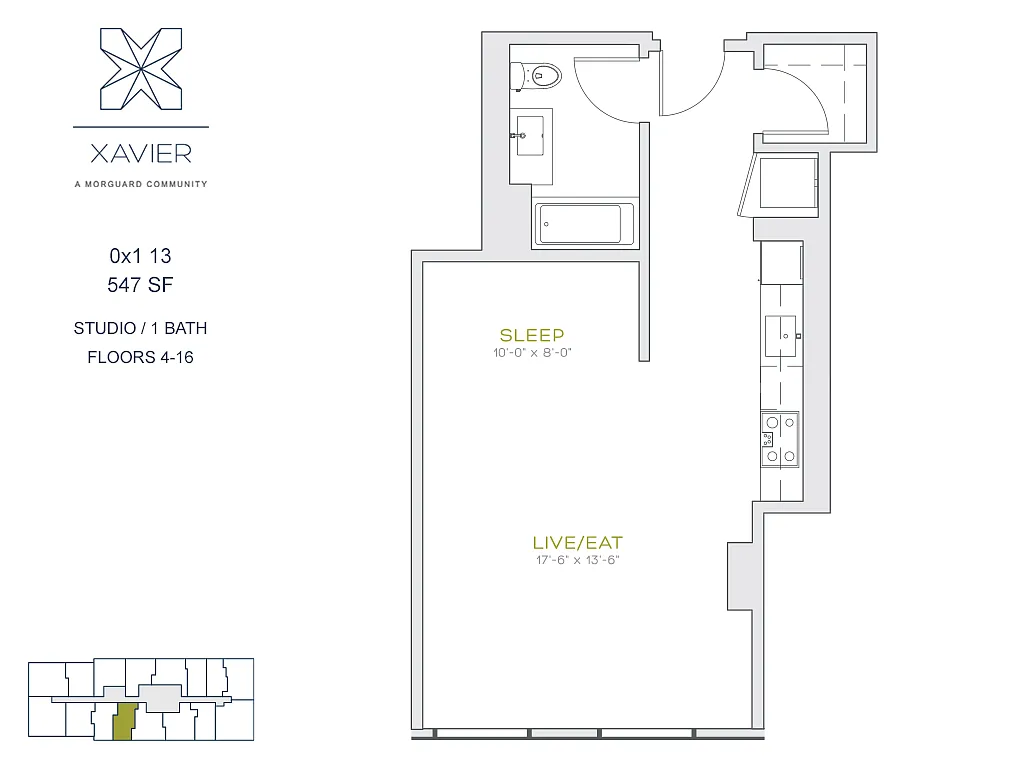 Floor plan 0X1 13