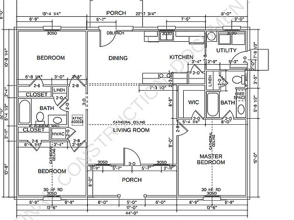 Saratoga II, Floor Plan