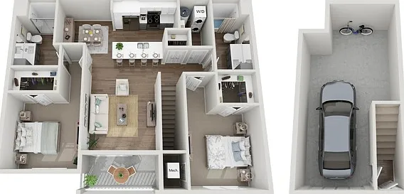 Floor Plan 2E | Seasons at Plainfield | Apartments in Plainfield, IL Floor Plan 2E | Seasons at Plainfield | Apartments in Plainfield, IL