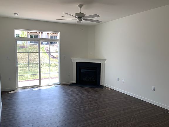 Gas fireplace in living room