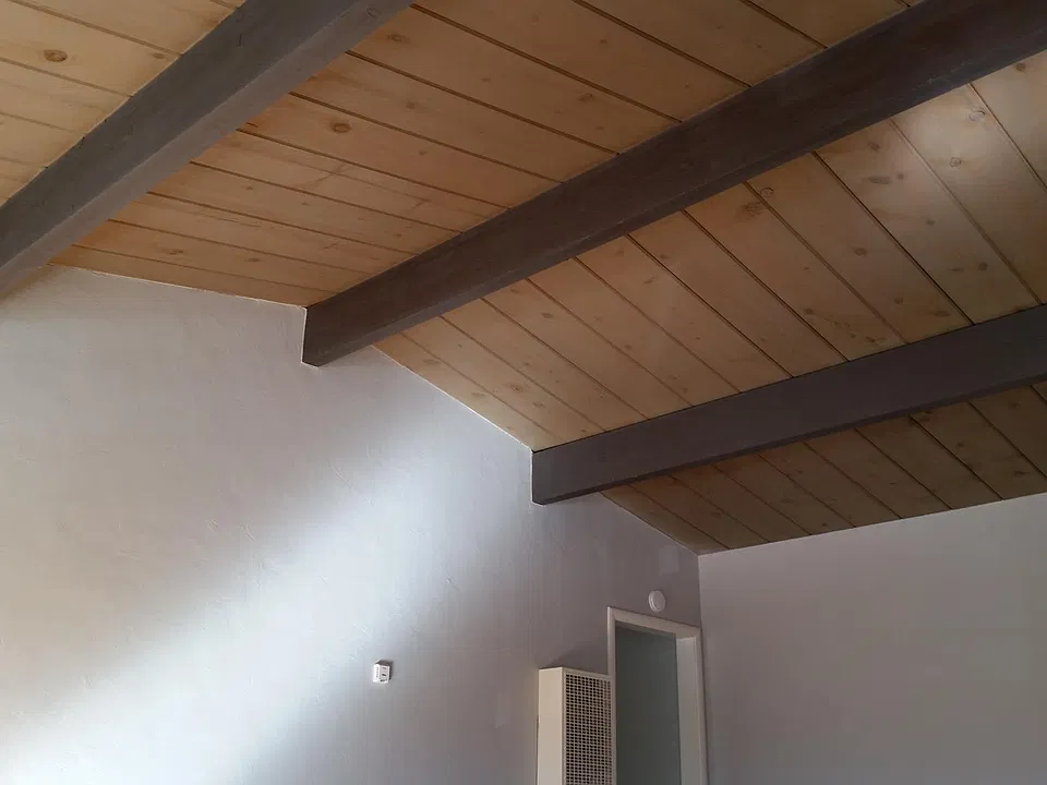 vaulted wood beam ceilings, wow!