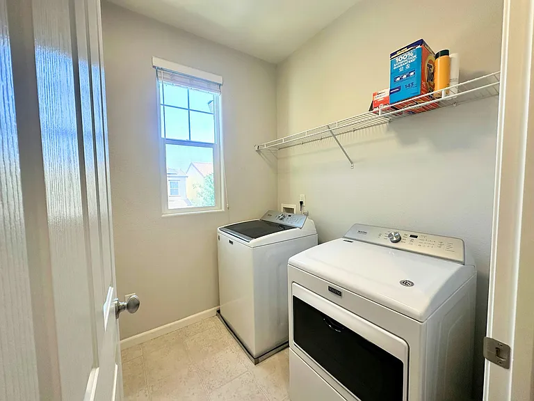 Upstairs laundry