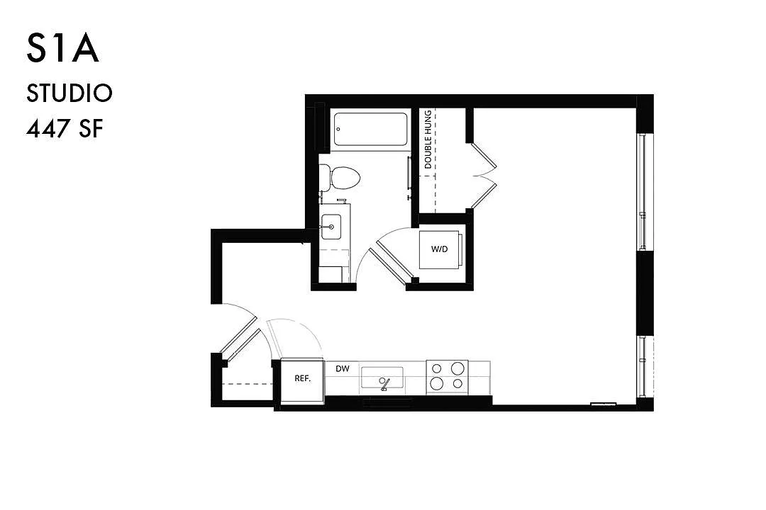 Floor plan Studio S1a MULTE