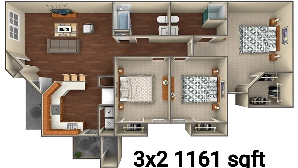Floor plan 3 Bedroom