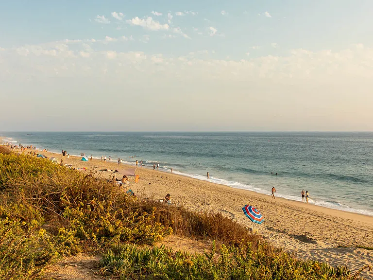 Enjoy the warm sands at Point Dume Malibu.