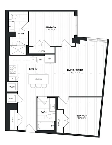 Floor plan 02BR-07
