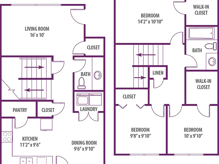 Minges- Campus side 3 bedroom townhome with W/D Minges- Campus side 3 bedroom townhome with W/D