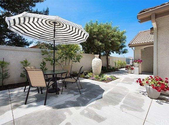 Private gated courtyard patio area.