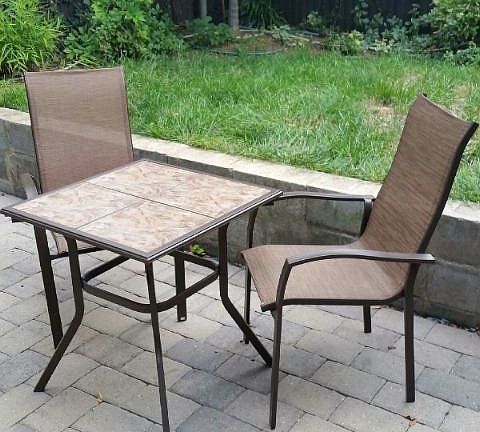 Private back patio