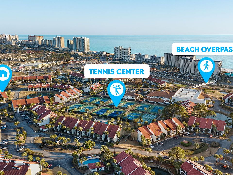 The villa is in the heart of Panama City Beach with many resort amenities, restaurants, and shops surrounding it.