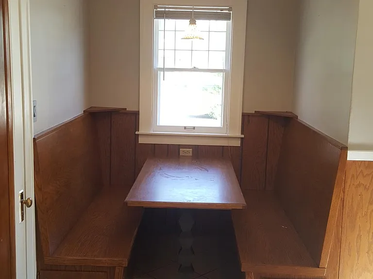 Breakfast nook in kitchen