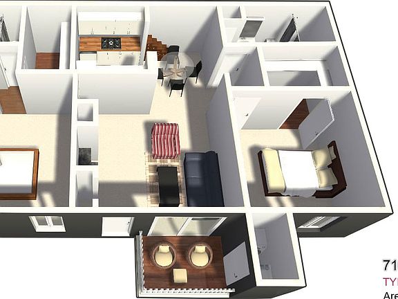 Two Bedroom/Two Bathroom