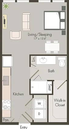 E2 | studio | 521 sq ft E2 | studio | 521 sq ft