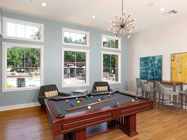 Clubhouse with Billiards Table
