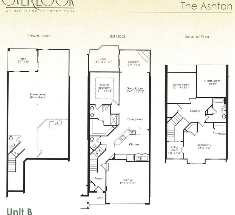 Floor plan from builder