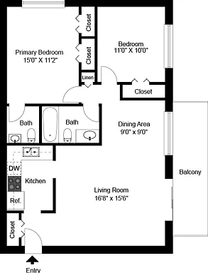 Two Bedroom Two Bedroom