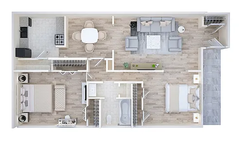Floor plan 2X1-A