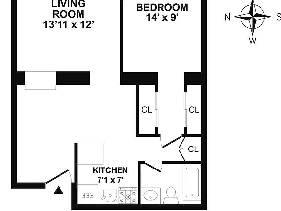 2nd image of 315 E 14th St APT 3b